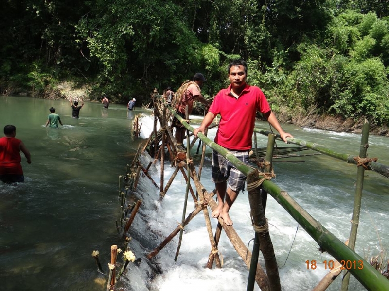 Traditional fishing along the Tuivang river in Manipur