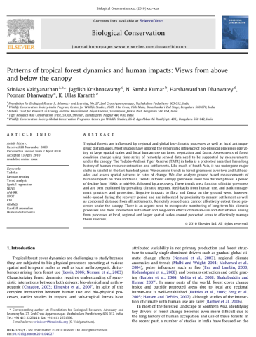 Vaidyanathan et al. - 2010 - Patterns of tropical forest dynamics