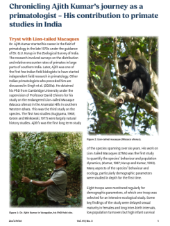 Chronicling Ajith Kumar’s journey as a primatologist – His contribution to primate studies in India