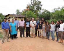 Participants of the workshop on introduction to spatial statistics at the FERAL campus.