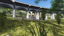 Artistic illustration of proposed underpass at MSL
