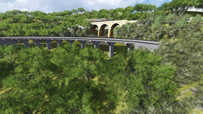 Artistic illustration of one of the proposed mitigation structures which will not only facilitate elephant movement across the Shecottah gap, it will also provide passage to tigers and other large mammals